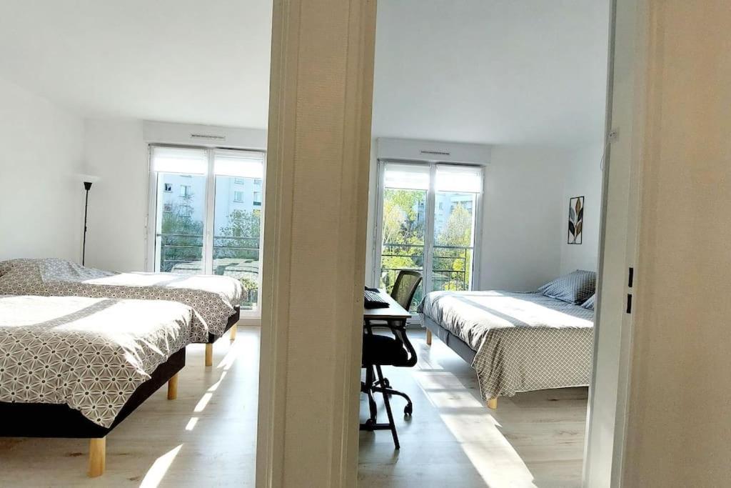 Cosy Home 2, 2 Chambres, 6 Personnes, 3 Min Gare, Parking Cergy Bagian luar foto