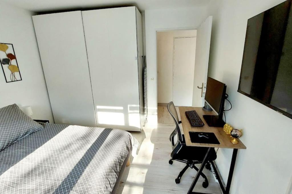 Cosy Home 2, 2 Chambres, 6 Personnes, 3 Min Gare, Parking Cergy Bagian luar foto